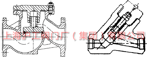 普通止回閥結(jié)構圖（圖1）
